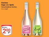 Hugo im Angebot bei GLOBUS in Erftstadt Hugo Angebote von Gracioso bei GLOBUS Erftstadt für 2,00 €