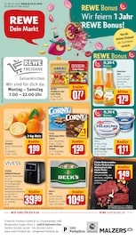 Aktueller REWE Prospekt mit Steak, "Dein Markt", Seite 1