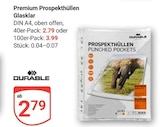 Premium Prospekthüllen Glasklar bei GLOBUS im Prospekt "" für 2,79 €