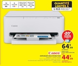 Imprimante Multifonction PIXMA TS4150i - CANON - Hyper U à Sète Imprimante Multifonction PIXMA TS4150i - CANON en promo chez Hyper U Sète à 44,99 €
