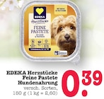 Aktuelles Herzstücke Feine Pastete Hundenahrung Angebot bei E center in Mannheim ab 0,39 €