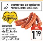 Aktuelle Mettwurst Angebote bei EDEKA in Dresden Aktuelles Knacker roh Angebot bei EDEKA in Dresden ab 1,19 €