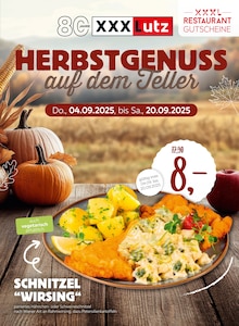 Aktueller XXXLutz Möbelhäuser Prospekt (Halstenbek) XXXLutz Möbelhäuser Prospekt "HERBSTGENUSS auf dem Teller!" mit Seiten (Halstenbek)