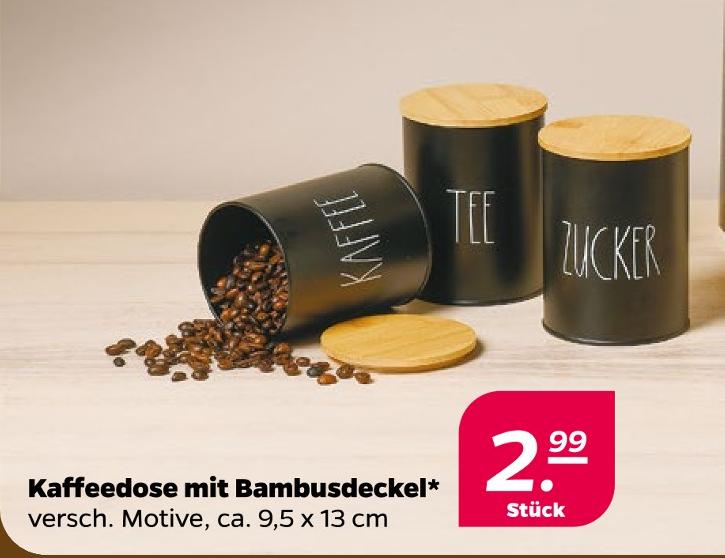 Kaffeedose mit Bambusdeckel