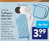 Topflappen-Ofenhandschuh-Set von Crofton im aktuellen ALDI SÜD Prospekt für 3,99 €