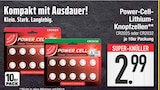 Power-Cell-Lithium-Knopfzellen CR2025 Angebote bei E center Rosenheim für 2,99 €