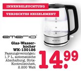 Glas-Wasserkocher WK-130126 Angebote von Emerio bei E center Rastatt für 14,99 €