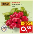 Radieschen im Angebot bei Netto Marken-Discount in Oberursel Radieschen Angebote von HEIMAT bei Netto Marken-Discount Oberursel für 0,55 €