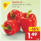 Netto Marken-Discount Weiterstadt - Paprika rot Angebot im Prospekt Paprika rot bei Netto Marken-Discount im Weiterstadt Prospekt für 1,49 €
