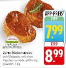 EDEKA - Zarte Rückensteaks Angebot im Prospekt Zarte Rückensteaks bei EDEKA im Prospekt "" für 7,99 €
