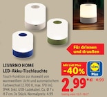 LED-Akku-Tischleuchte von LIVARNO HOME für 2,99 € bei Lidl im Angebot LED-Akku-Tischleuchte von LIVARNO HOME im aktuellen Lidl Prospekt