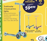Trottinette 3 roues primo lights bleu - Globber en promo chez La Grande Récré Clichy à 59,99 €