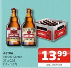 Rakete Angebote von Astra bei Getränke Oase Beckum für 13,99 €