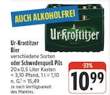 nah und gut - Ur-Krostitzer Bier oder Schwedenquell Pils Angebot im Prospekt Ur-Krostitzer Bier oder Schwedenquell Pils bei nah und gut im Prospekt "" für 10,99 €