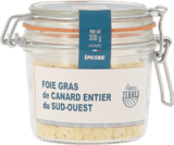 Frais d'ici Saint-Pierre-du-Mont - Promo Foie gras de canard entier du Sud-Ouest IGP Promo Foie gras de canard entier du Sud-Ouest IGP à 22,49 € dans le catalogue Frais d'ici à Saint-Pierre-du-Mont