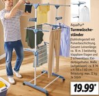 Turmwäscheständer im Lidl Prospekt Turmwäscheständer von AquaPur im aktuellen Lidl Prospekt für 19,99 €