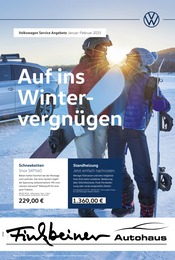Volkswagen Prospekt für Baiersbronn mit 1 Seite Volkswagen Prospekt für Baiersbronn: "Auf ins Wintervergnügen", 1 Seite, 01.01.2025 - 28.02.2025