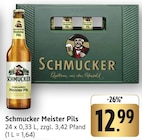 Meister Pils im Angebot bei EDEKA in Bensheim Meister Pils Angebote von Schmucker bei EDEKA Bensheim für 12,99 €