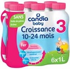 Baby Croissance 3ème âge dès 10 mois - Candia en promo chez Intermarché Saint-Nazaire à 7,69 €