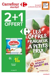 Catalogue Carrefour Market à Vandœuvre-lès-Nancy, avec 44 pages Prospectus Carrefour Market à Vandœuvre-lès-Nancy, "Les offres fraîcheur à petits prix", 44 pages, 14/06/2022 - 26/06/2022