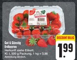 Erdbeeren im Angebot bei E center in Coburg Erdbeeren Angebote von Gut & Günstig bei E center Coburg für 1,99 €