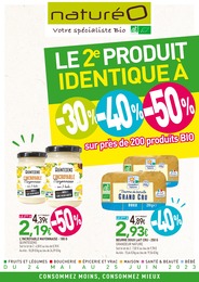 Prospectus NaturéO à Asnières-sur-Seine, "Le 2e produit identique à -30% -40% -50%", 28 pages, 24/05/2023 - 25/06/2023
