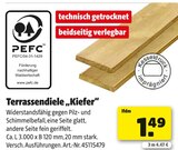 Terrassendiele „Kiefer“ Angebote von PEFC bei Hagebaumarkt Amberg für 1,49 €