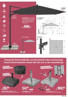 Sonnenschirm im Opti-Megastore Prospekt "Gartentrends" mit 20 Seiten (Karlsruhe)
