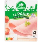Jambon le Paris - CARREFOUR CLASSIC' en promo à 1,89 € chez Carrefour Market Jambon le Paris - CARREFOUR CLASSIC' dans le catalogue Carrefour Market