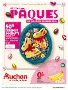 Catalogue Auchan Hypermarché de la semaine 12, "FÊTONS PÂQUES", page 1, 17/03/2026 - 23/03/2026 Prospectus Auchan Hypermarché en cours, "FÊTONS PÂQUES", page 1 sur 24