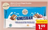 Milch & Crunch Riegel Knusbar im Netto Marken-Discount Prospekt Milch & Crunch Riegel Knusbar von Schokoliebe im aktuellen Netto Marken-Discount Prospekt für 1,99 €