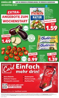 Gemüse im Kaufland Prospekt "EXTRA-ANGEBOTE" mit 8 Seiten (Darmstadt)