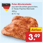 Puten-Minutensteaks im Angebot bei Netto Marken-Discount in Falkensee Puten-Minutensteaks Angebote bei Netto Marken-Discount Falkensee für 3,49 €