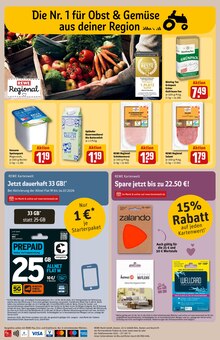 Handy im aktuellen REWE Prospekt (Bielefeld) Handy im REWE Prospekt "Dein Markt" mit 30 Seiten (Bielefeld)