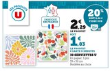 30 SERVIETTES - U en promo chez Super U 30 SERVIETTES - U dans le catalogue Super U
