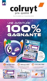 Catalogue Supermarchés Colruyt en cours à Michery et alentours, "UNE AVENTURE 100% GAGNANTE", 54 pages, 23/10/2024 - 03/11/2024