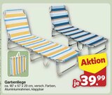 Gartenliege für 39,99 € bei famila Nordwest im Angebot Gartenliege im aktuellen famila Nordwest Prospekt