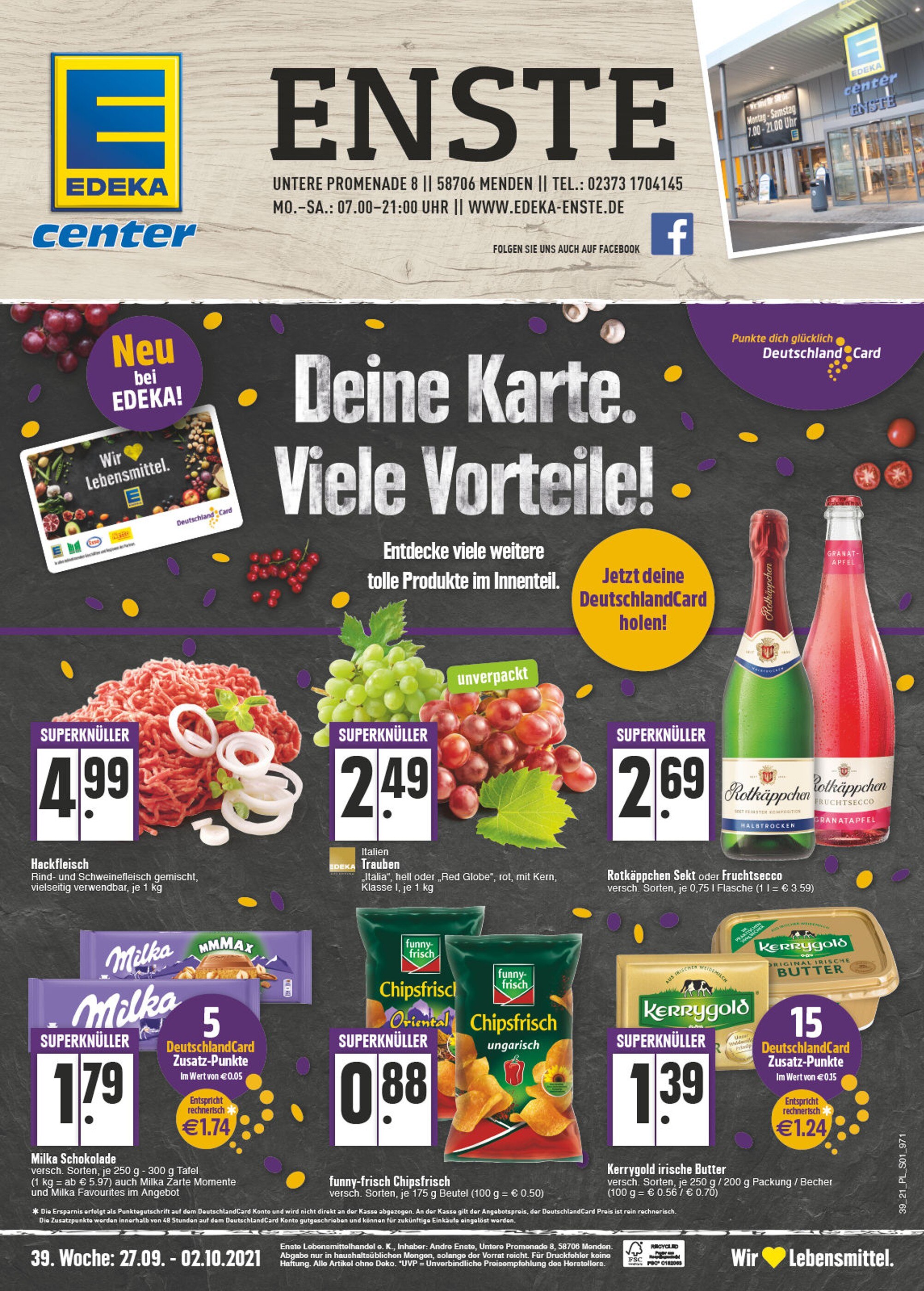 E center Prospekt für Ense mit 24 Seiten E center Prospekt für Ense: "Aktuelle Angebote", 24 Seiten, 27.09.2021 - 02.10.2021
