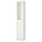 Bücherregal mit Paneel-/Vitrtür weiß/Glas Angebote von BILLY / OXBERG bei IKEA Monheim für 79,99 €