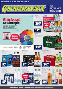 Coca Cola im Getränkewelt Prospekt "DIE GETRÄNKEKÖNNER" mit 4 Seiten (Bottrop)