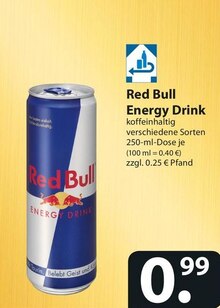 Red Bull Energy Drink bei famila Nordost in Hamburg Red Bull Energy Drink im Angebot bei famila Nordost Hamburg für 0,99 €