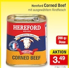 Corned Beef von Hereford für 3,49 € bei Zimmermann im Angebot Corned Beef von Hereford im aktuellen Zimmermann Prospekt