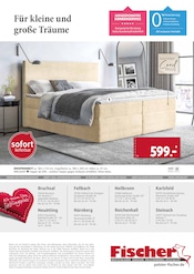 Bett im Polstermöbel Fischer Prospekt in Schwabach Aktueller Polstermöbel Fischer Prospekt mit Bett, "DEUTSCHLANDS BESTER FISCHER PREIS", Seite 10