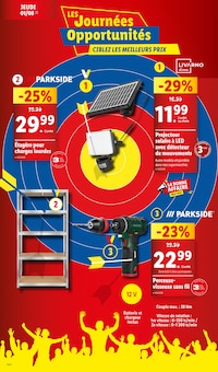 Prospectus Lidl de la semaine "Les journées opportunités" avec 2 pages, valide du 01/08/2024 au 05/08/2024 pour La Farlède et alentours