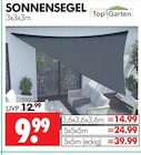 Sonnensegel Angebote von Top Garden bei Wreesmann Aurich für 9,99 €