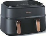 Doppel-Heißluftfritteuse NA352/04 von PHILIPS für 149,99 € bei expert TeVi im Angebot Doppel-Heißluftfritteuse NA352/04 von PHILIPS im aktuellen expert TeVi Prospekt