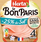 Le bon paris jambon sel réduit conservation sans nitrite à Intermarché Express dans Grenoble