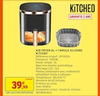 Air Fryer 6L + 1 Moule Silicone - KITCHEO en promo chez Intermarché Super Air Fryer 6L + 1 Moule Silicone - KITCHEO dans le catalogue Intermarché Super