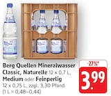 Mineralwasser Classic Angebote von Berg Quellen bei EDEKA Koblenz für 3,99 €