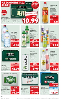 Bier im Kaufland Prospekt "Aktuelle Angebote" mit 56 Seiten (Heinsberg)